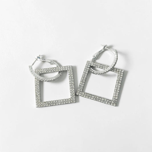 Square Dangle Night Out Earring