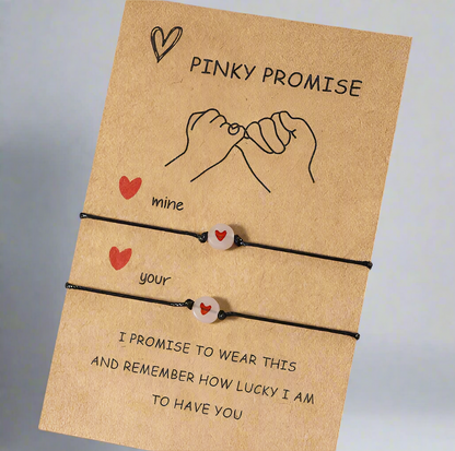 Pulseras de pareja Promise que brillan en la oscuridad