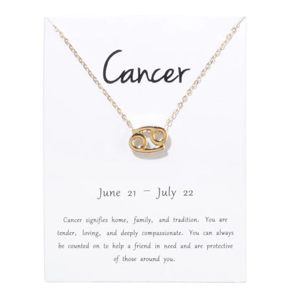 Collar de oro con el signo del zodiaco