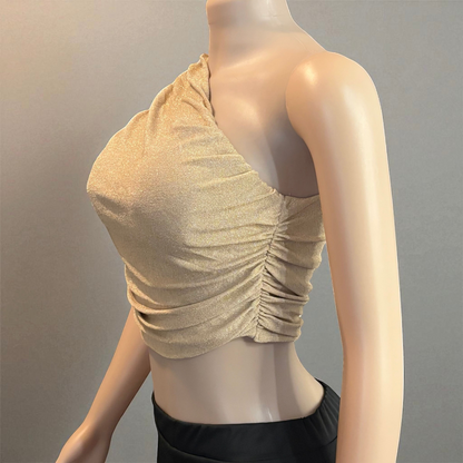 One Side Shoulder Night Out Blouse