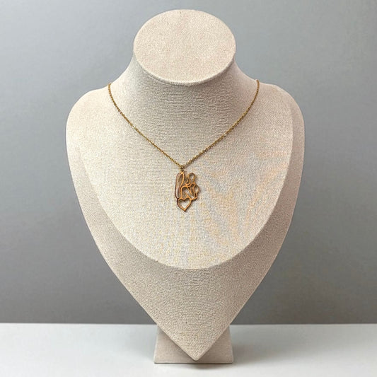 Mother Holding Baby Pendant Necklace