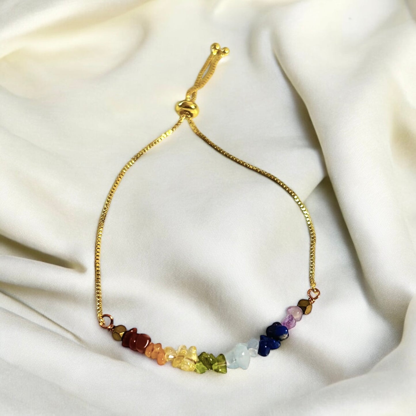 Natural Chip Healing Stone Crystal Bracelet