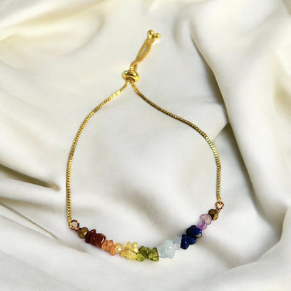 Natural Chip Healing Stone Crystal Bracelet