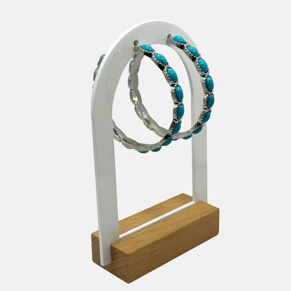 Turquoise Round Earring