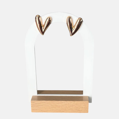 Gold Heart Shape Small Stud Earring