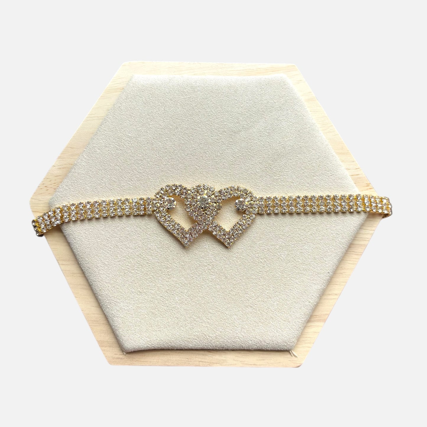 Luxurious Double Heart Anklet Bracelet
