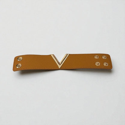 V Shape Wide Charm Cuff Wrap Bracelet