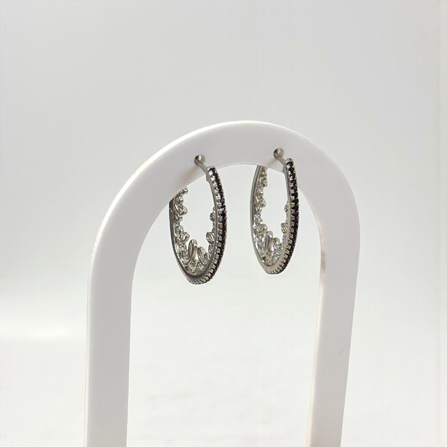 Pendientes de aro ovalados