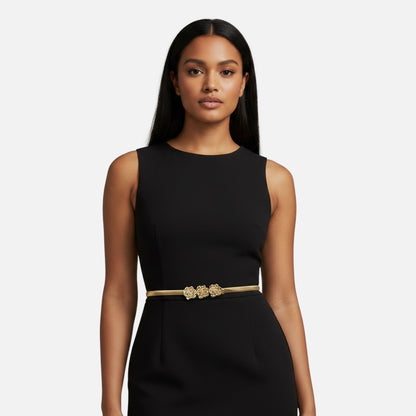 Rosette Stretch Metal Belt