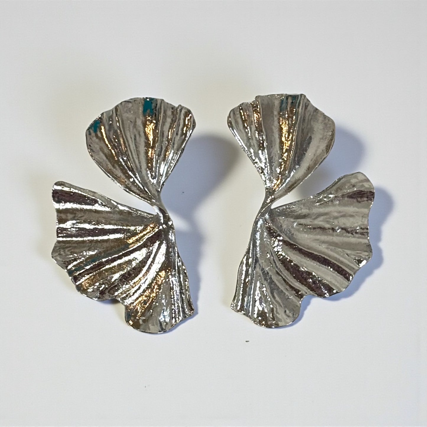 Big Leaf Metal Earring