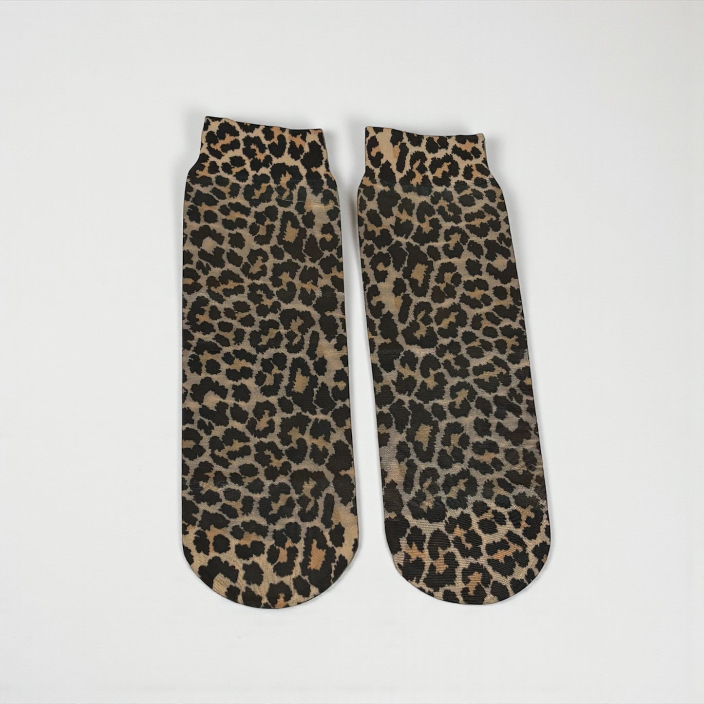 Leopard Mesh Stocking Socks