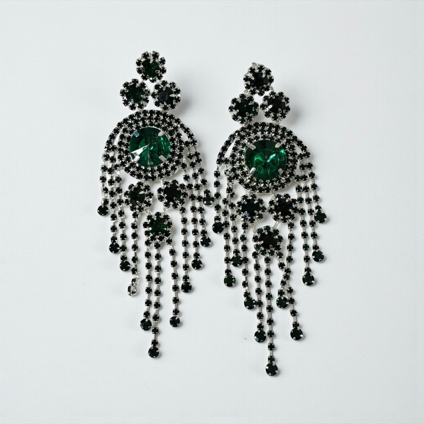 Big Crystal Tassel Elegant Earring