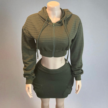 Olive Green Two pieces set