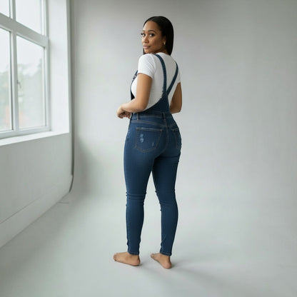 Adjustable Shoulder Straps Denim Overall