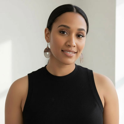 Antique Bronze Dangle Earrings