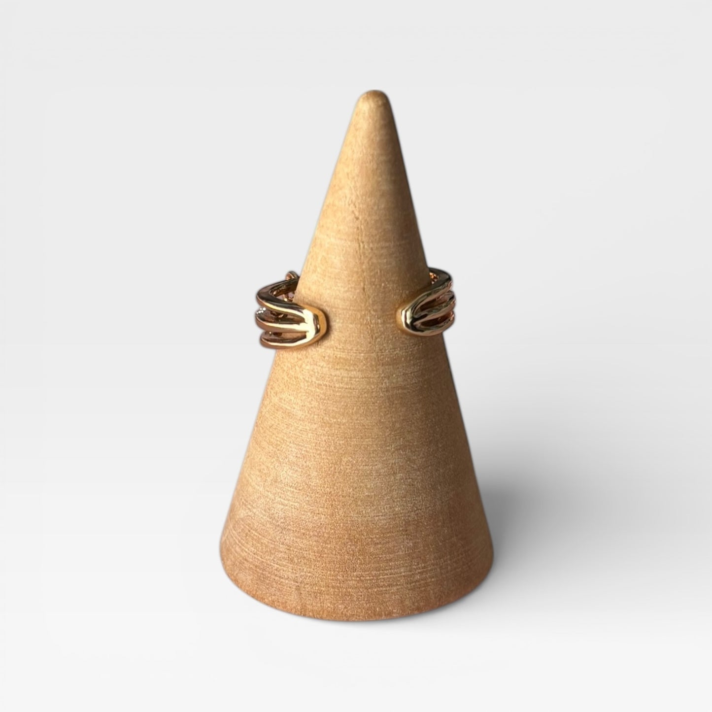 Anillo de moda ajustable de oro