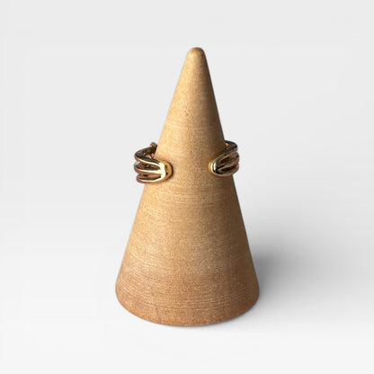 Anillo de moda ajustable de oro