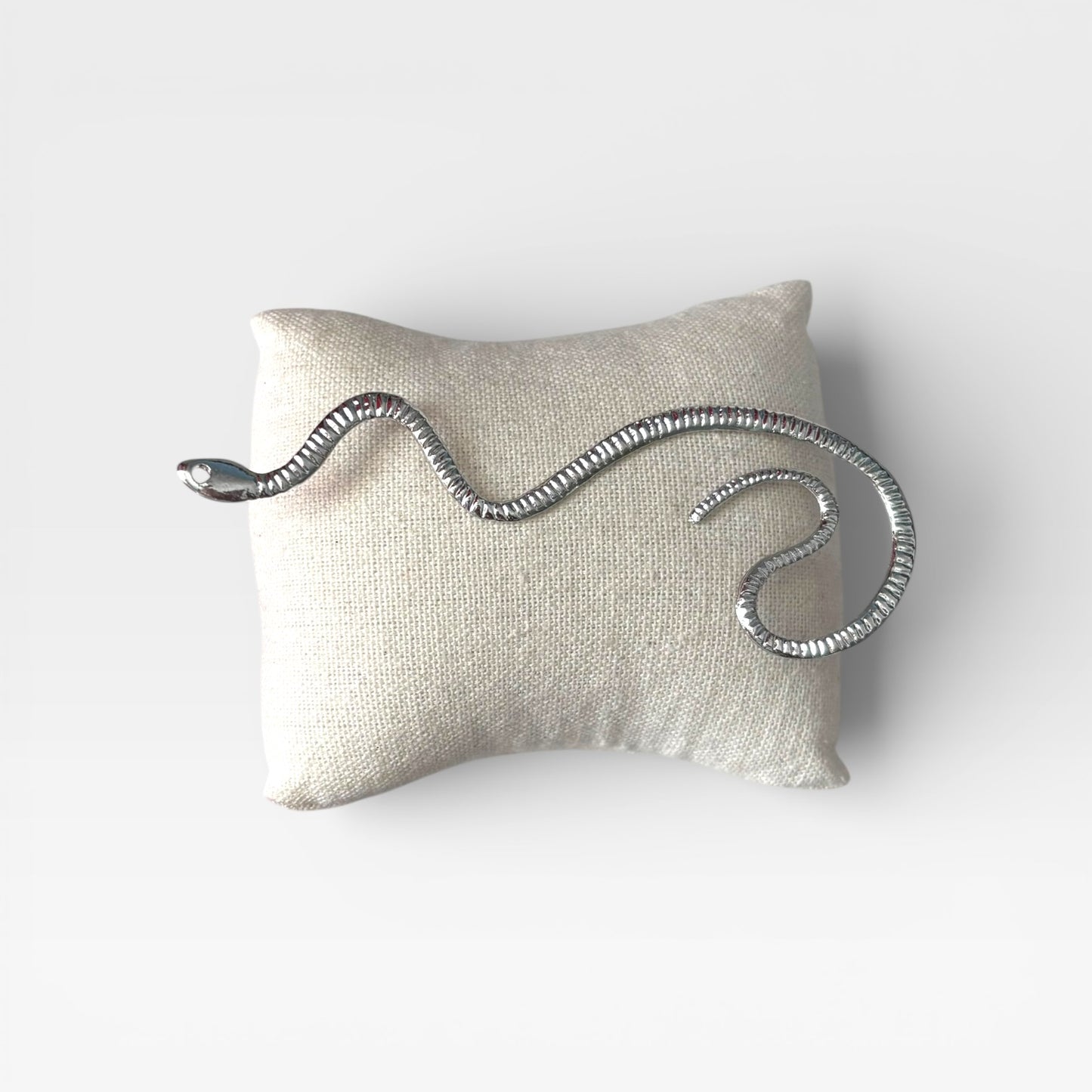 Snake Metal Silver 1 Piece Ear Clip