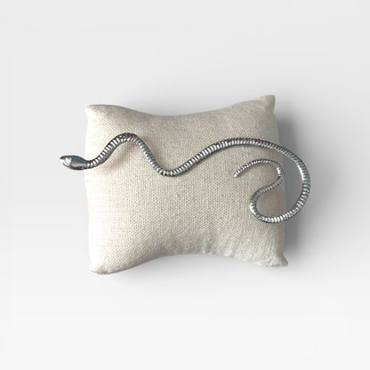 Snake Metal Silver 1 Piece Ear Clip