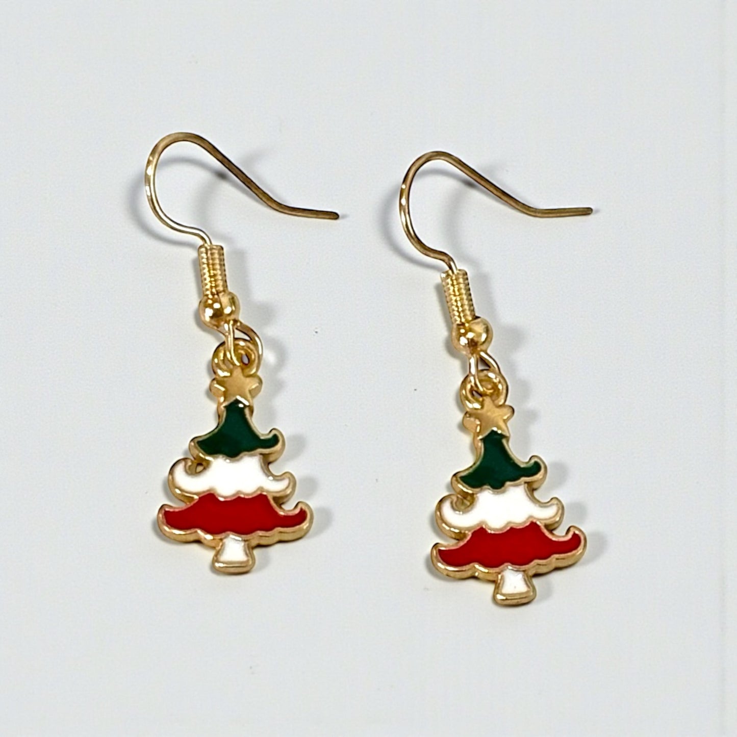 Colorful Christmas Tress Earring