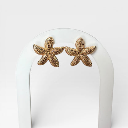 Starfish Gold Stud Earring
