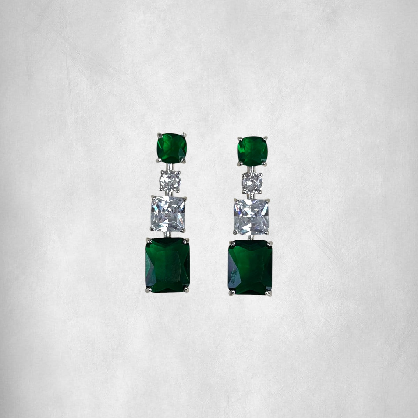 Emerald Elegance Drop Earrings