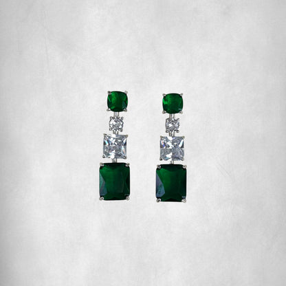 Emerald Elegance Drop Earrings