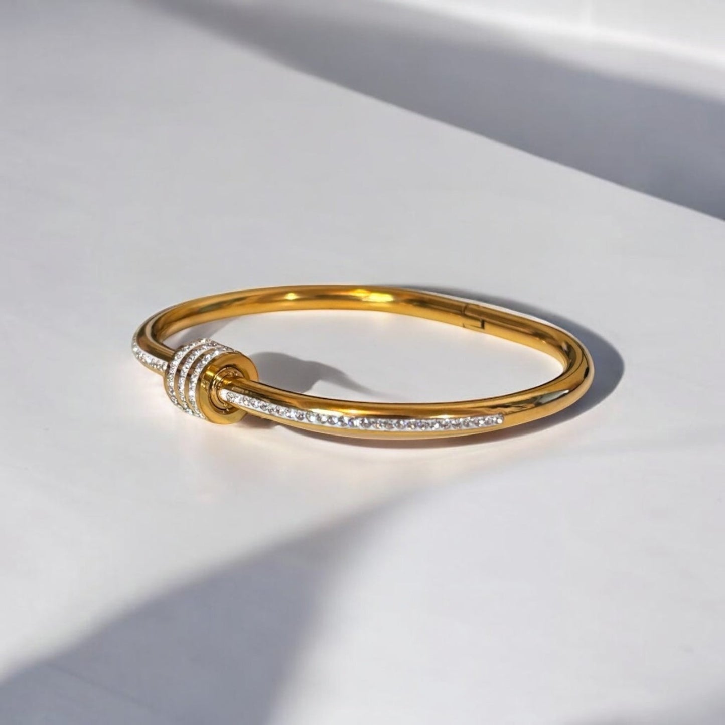 Luxurious Titanium Steel Bangle Bracelet