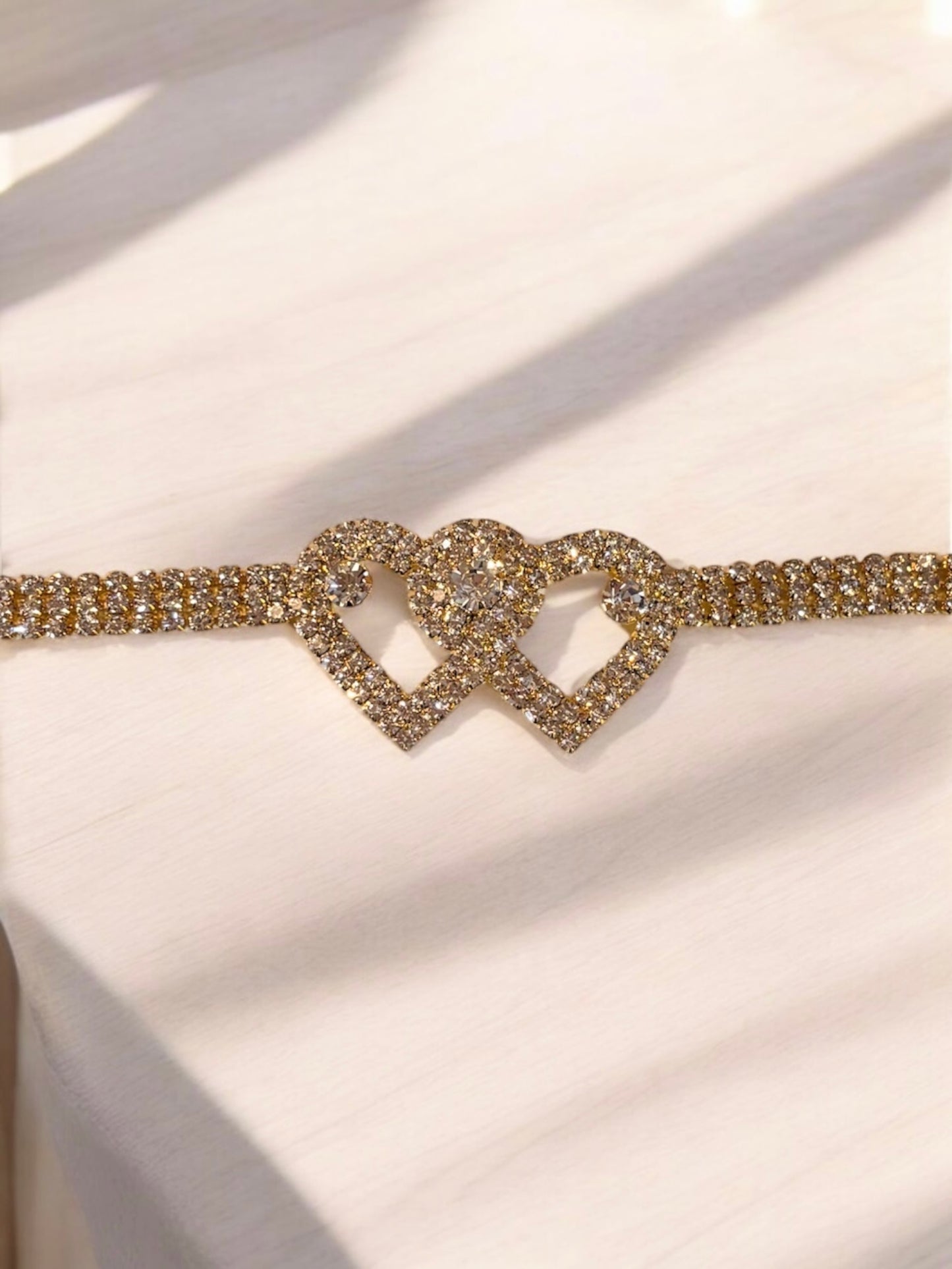 Luxurious Double Heart Anklet Bracelet