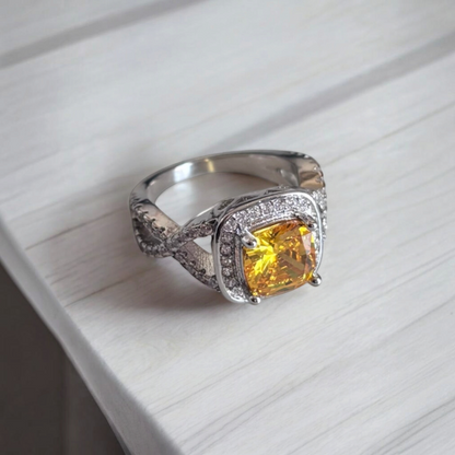 Conjunto de anillo y collar de París