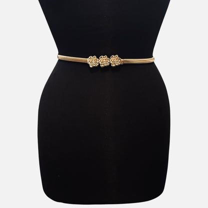 Rosette Stretch Metal Belt