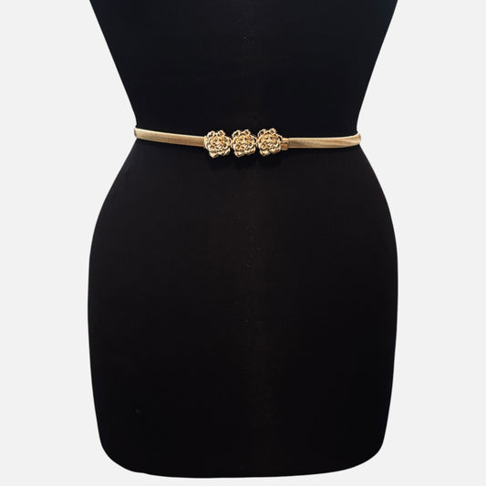 Rosette Stretch Metal Belt