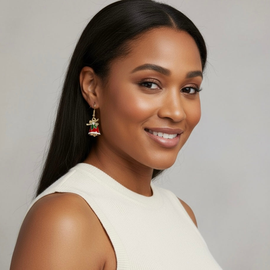 Gold Bell Small Drop Earring