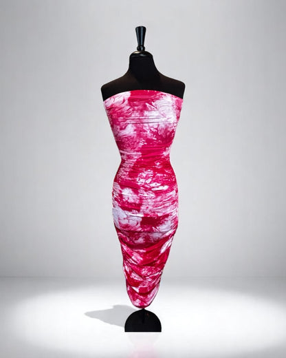 Women Long Pink Maxi Dress