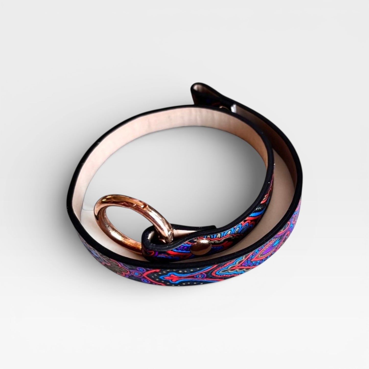 Pulsera de cuero multicolor para mujer