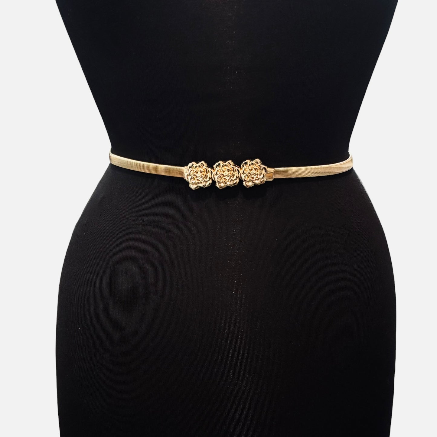 Rosette Stretch Metal Belt