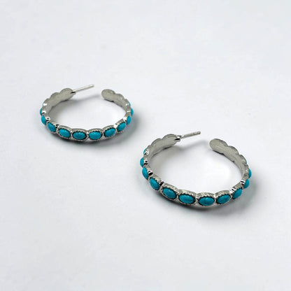 Turquoise Round Earring