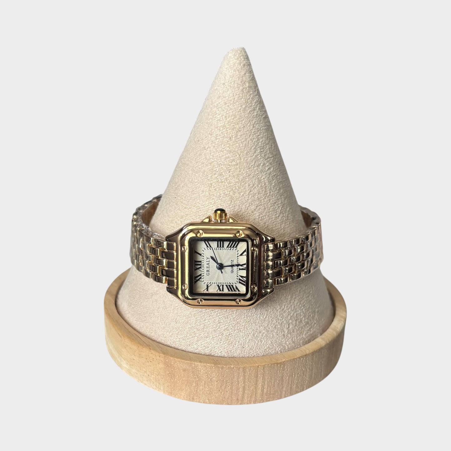 Golden Luxe Square Stainless Steel Watch