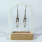 Punk Skeleton Metal Drop Earrings