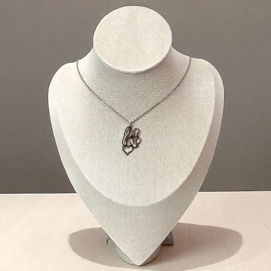 Mother Holding Baby Pendant Necklace