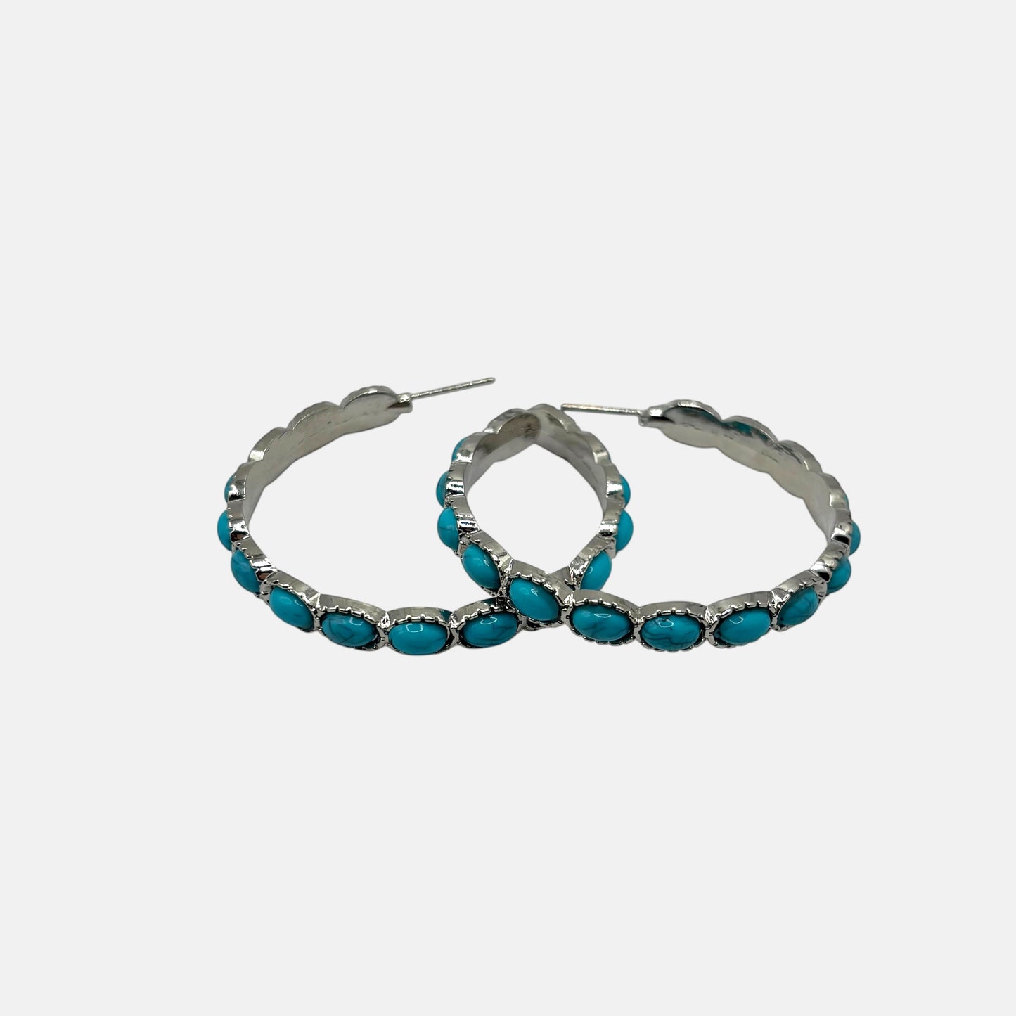 Turquoise Round Earring