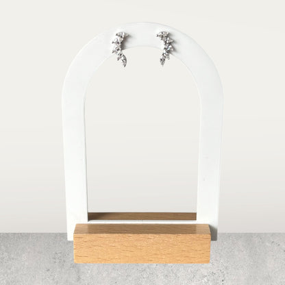 925 Sterling Silver Wings Feather Earring