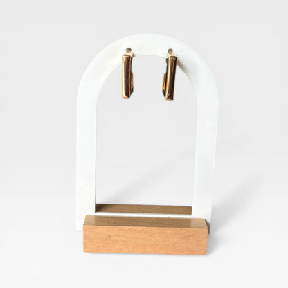Gold Square Hoop Earrings