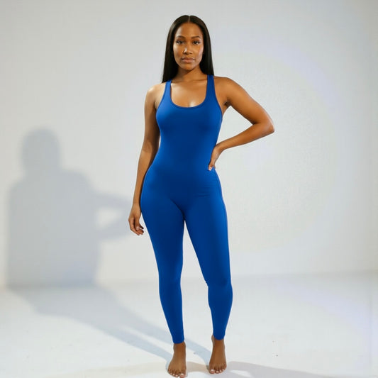 One Piece Women Royal Blue Jumpsuit