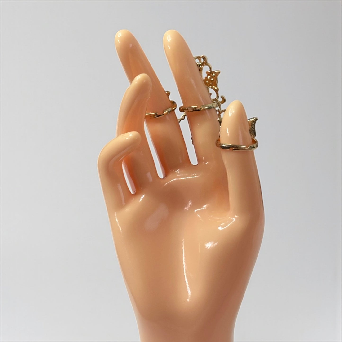 Gold Unique Butterflies Adjustable Ring