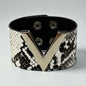 V Shape Wide Charm Cuff Wrap Bracelet