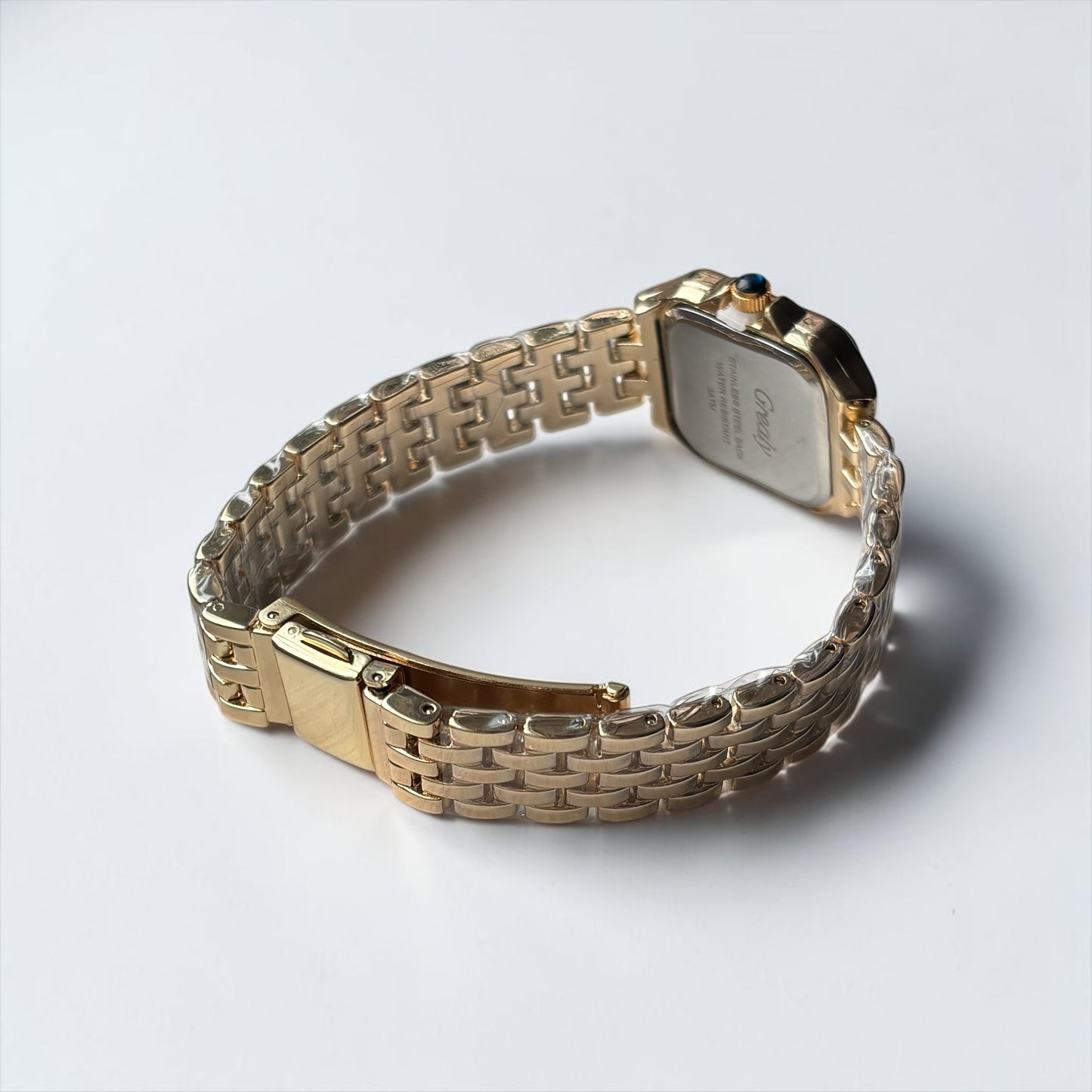 Golden Luxe Square Stainless Steel Watch
