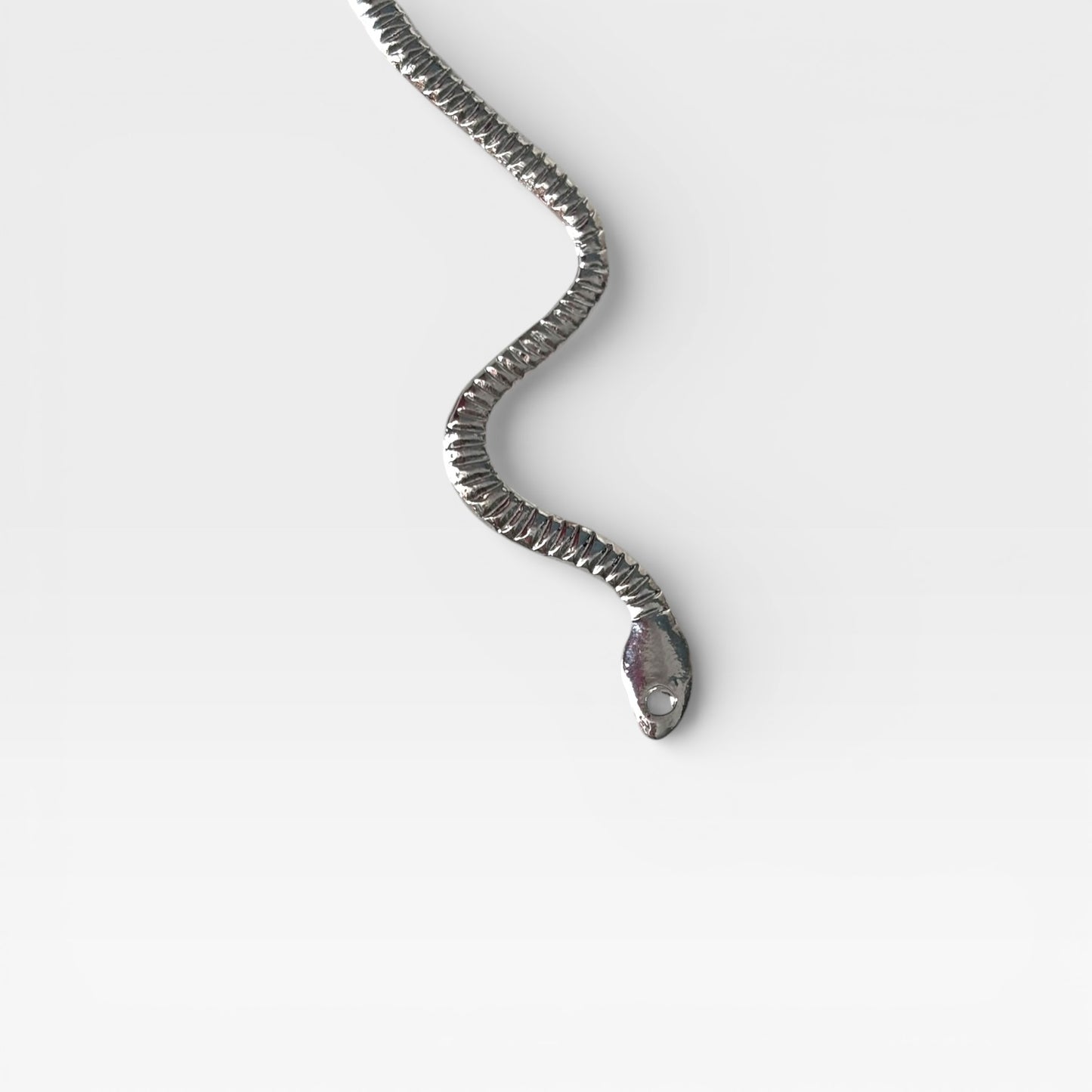 Snake Metal Silver 1 Piece Ear Clip