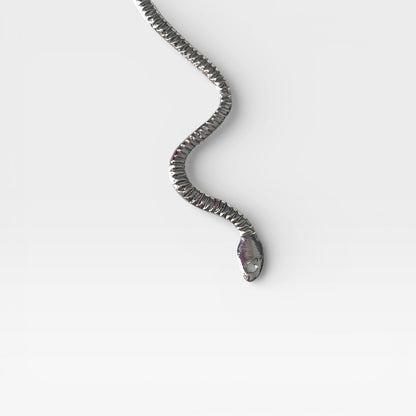 Snake Metal Silver 1 Piece Ear Clip