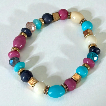 Crystal Beads 4 Piece Bracelet Set